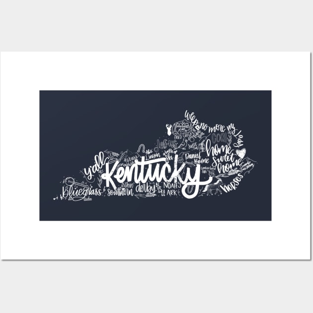 My Old Kentucky Home Wall Art by Hannah’s Hand Lettering